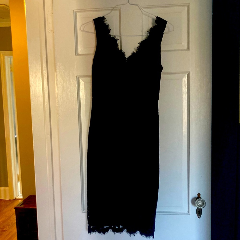 Eliza J Navy Lace Dress